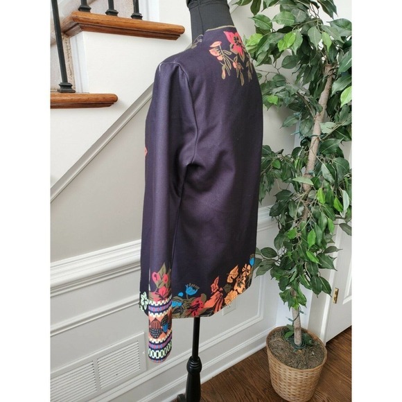 Misslook Floral Long Sleeve Casual Blazer - Picture 7 of 12